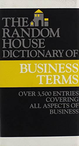 Beispielbild fr Random House Dictionary of Business Terms zum Verkauf von Robinson Street Books, IOBA