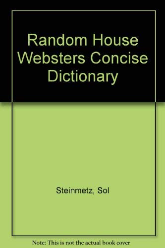 Stock image for Random House Webster's Concise Dictionary for sale by All-Ways Fiction