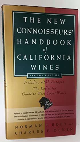 Stock image for The New Connoisseur's Handbook of California Wines for sale by General Eclectic Books