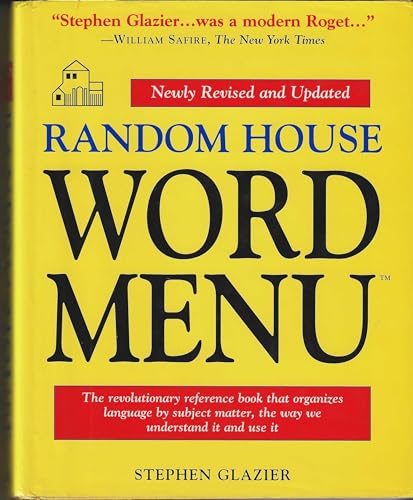 Stock image for Random House Word Menu for sale by Top Notch Books