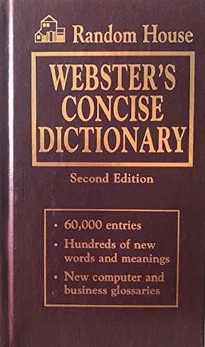 Imagen de archivo de Random House Webster's Concise Dictionary a la venta por Better World Books