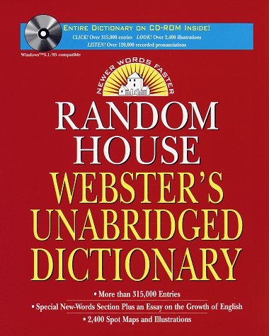 Random House Webster's Unabridged Dictionary and CD-ROM (9780679458531) by Dictionary