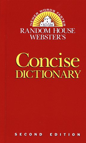 Random House Webster's Concise Dictionary (9780679458555) by Dictionary