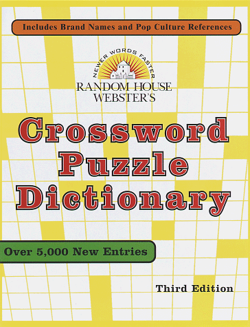 9780679458562: Random House Webster's Crossword Puzzle Dictionary