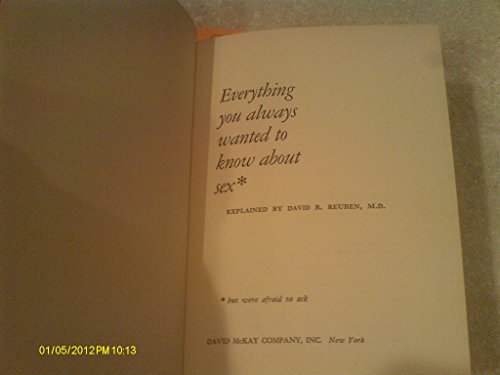 Imagen de archivo de Everything You Always Wanted to Know About Sex, but Were Afraid t a la venta por Hawking Books