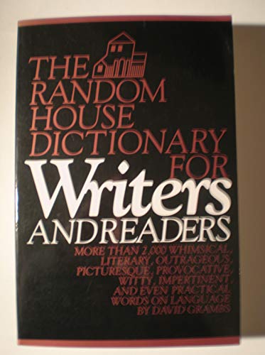 Stock image for The Random House Dictionary For Writes And Readers for sale by Hawking Books