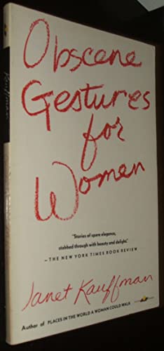 Beispielbild fr Obscene Gestures for Women zum Verkauf von Better World Books
