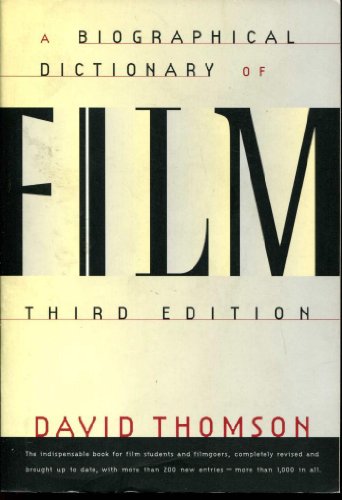 Beispielbild fr A Biographical Dictionary of Film zum Verkauf von Better World Books: West