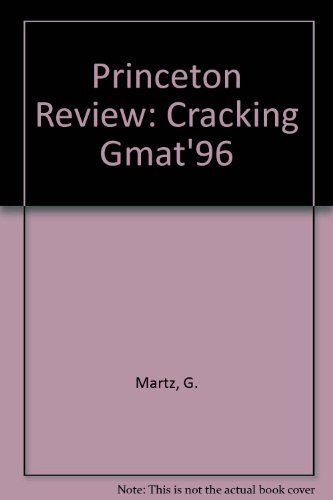 Cracking the GMAT 96 ed (9780679761358) by Robinson, Adam