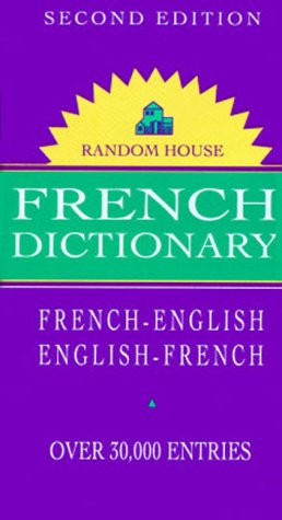 Stock image for Random House French Dictionary, Second Edition (Random House Vest Pocket Series) (English and French Edition) for sale by SecondSale