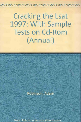 Cracking the LSAT with Sample Tests on CD-ROM, 1997 ed (9780679771197) by Robinson, Adam