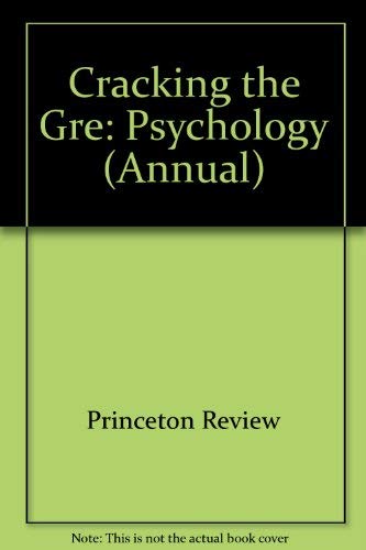 Beispielbild fr Cracking the GRE Psychology, 1997 ed (Annual) zum Verkauf von Robinson Street Books, IOBA