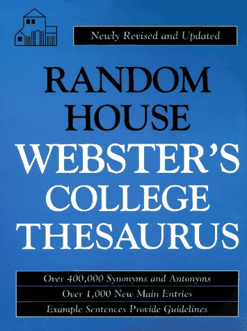 Stock image for Random House Webster's College Thesaurus for sale by Better World Books