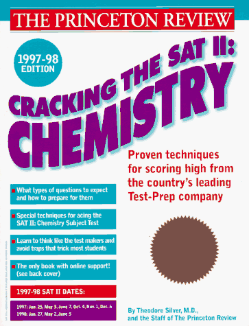 9780679778608: The Princeton Review Cracking the Sat II Chemistry Subject Test: Chemistry Subject Test, 1997-98