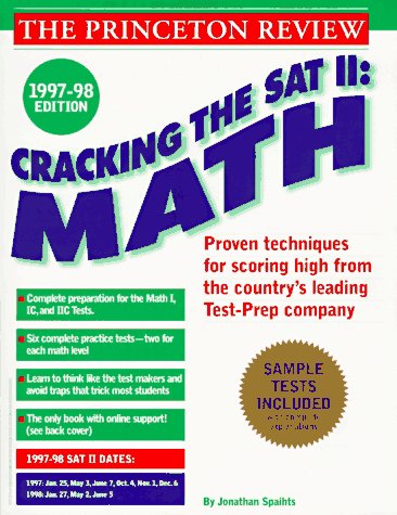 Stock image for Cracking the SAT II: Math Subject Tests, 1998 ED (Cracking the Sat II Math) for sale by Wonder Book