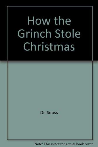 Imagen de archivo de How the Grinch Stole Christmas a la venta por HPB-Diamond