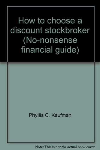 Beispielbild fr How to choose a discount stockbroker (No-nonsense financial guide) zum Verkauf von Wonder Book