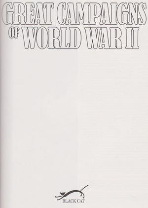 Imagen de archivo de Great Campaigns Of World War Ii a la venta por Half Price Books Inc.