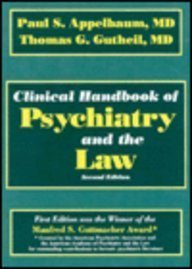 Beispielbild fr Clinical Handbook of Psychiatry and the Law zum Verkauf von HPB-Red