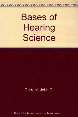 Imagen de archivo de Bases of hearing science a la venta por SecondSale