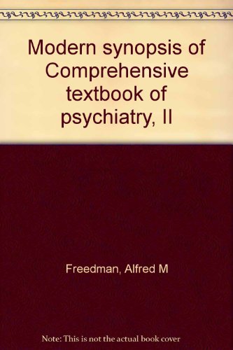 9780683033700: Modern synopsis of Comprehensive textbook of psychiatry, II