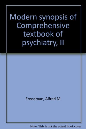 Stock image for Modern synopsis of Comprehensive textbook of psychiatry, II for sale by HPB-Red