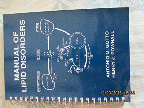 Imagen de archivo de Manual of Lipid Disorders a la venta por Hawking Books