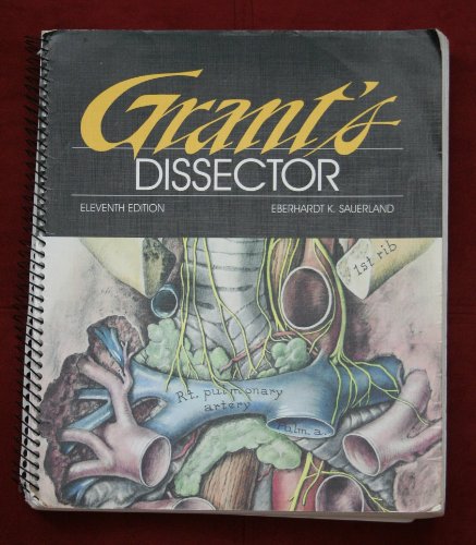 Imagen de archivo de Grant's Dissector a la venta por HPB-Red