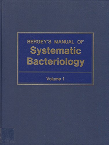 Stock image for Bergey`s Manual of Systematic Bacteriology Volume 1 for sale by Bernhard Kiewel Rare Books