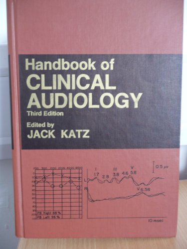 Imagen de archivo de Handbook of Clinical Audiology a la venta por HPB-Red