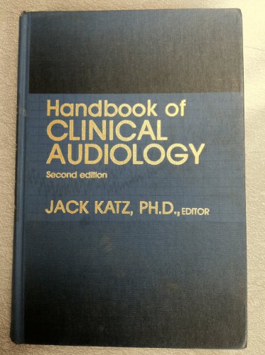 Imagen de archivo de Handbook of clinical audiology a la venta por HPB-Diamond
