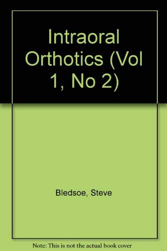 9780683052404: Cranio Clinics International: Intraoral Orthotics (Vol 1, No 2)