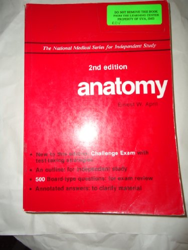 Imagen de archivo de National Medical Series: Anatomy a la venta por ThriftBooks-Atlanta