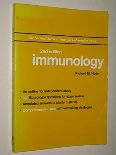 Beispielbild fr Immunology (National Medical Series for Independent Study) zum Verkauf von HPB-Movies