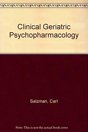 9780683074956: Clinical Geriatric Psychopharmacology