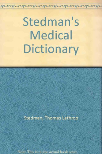 Stock image for Stedman's Medical Dictionary (22nd Ed.) for sale by Persephone's Books