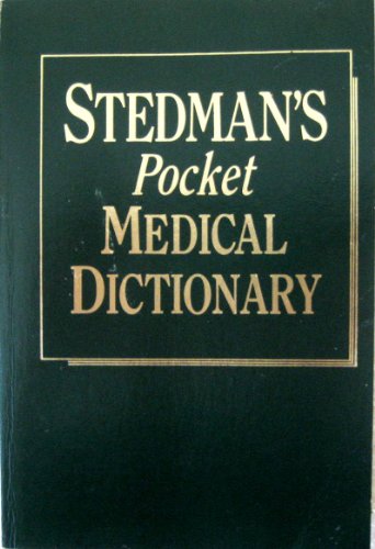 Stedman's Pocket Medical Dictionary (9780683079210) by J. L. Stedman