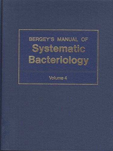 Bergey's Manual of Systematic Bacteriology, Vol. 4 (9780683090611) by Williams, Stanley T.; Sharpe, M. Elisabeth