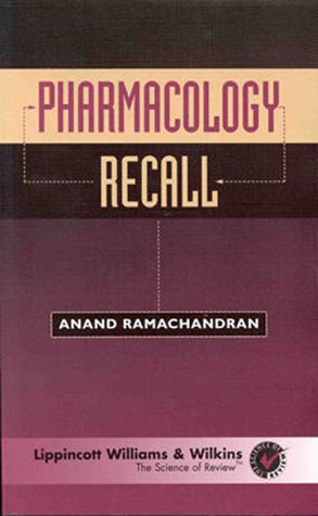 9780683302851: Pharmacology Recall (Recall Series)