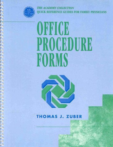 9780683305807: Office Procedure Forms (AAFP Manuals of Family Medicine)