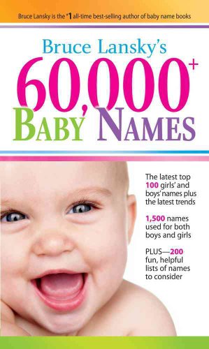 Beispielbild fr 60,000+ Baby Names zum Verkauf von Wonder Book