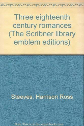 Beispielbild fr Three Eighteenth Century Romances zum Verkauf von SuzyQBooks