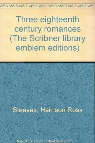 Stock image for Three Eighteenth Century Romances for sale by Better World Books Ltd