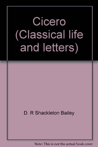 9780684126838: Title: Cicero Classical life and letters