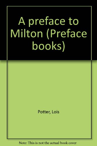 Beispielbild fr A Preface To Milton zum Verkauf von Martin Kaukas Books