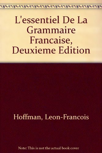 9780684130866: L'Essentiel De La Grammaire Francaise