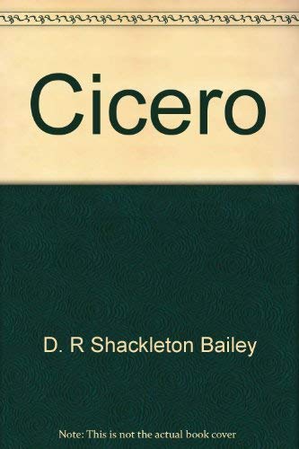 Stock image for Cicero (Classical life and letters) for sale by HPB-Red