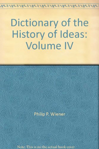 Beispielbild fr Dictionary of the History of Ideas zum Verkauf von Better World Books: West