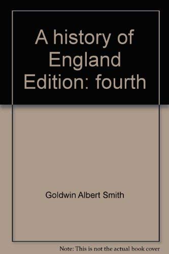 Beispielbild fr A History of England zum Verkauf von Better World Books