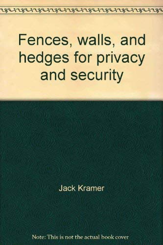 9780684138947: Fences, walls, and hedges for privacy and security